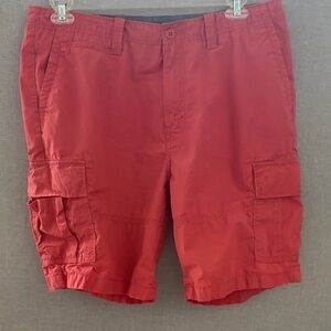 Nautica Red Cargo Shorts for Men sz 36 waist